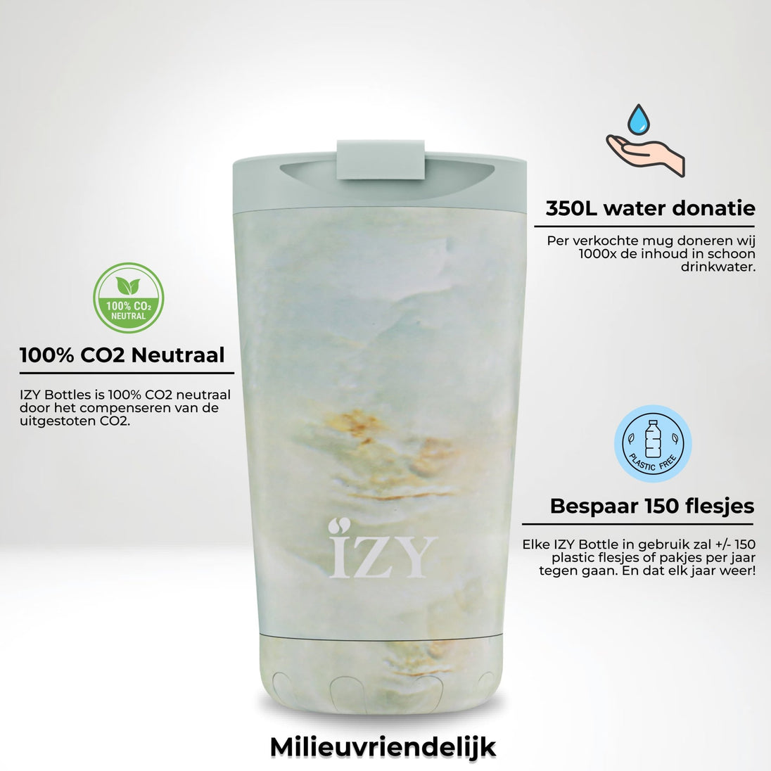 IZY Mug - Marble Green - Lili's Corner