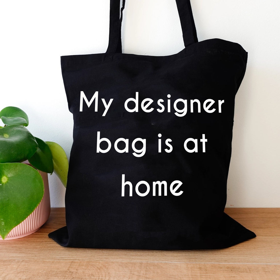 Katoenen Tas - My designer bag is at home - Lili's Corner