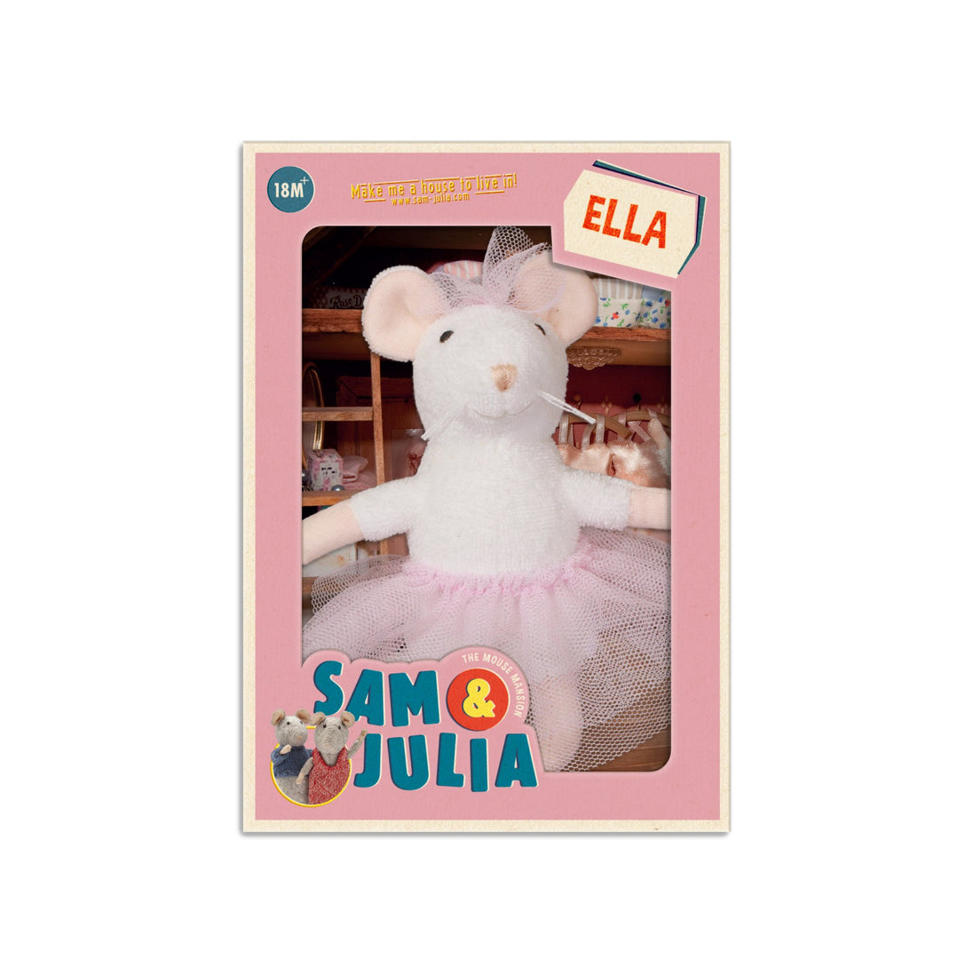 Knuffel Muis - Ella (12 cm) - Lili's Corner